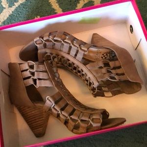 Vince Camuto Open Toe Booties